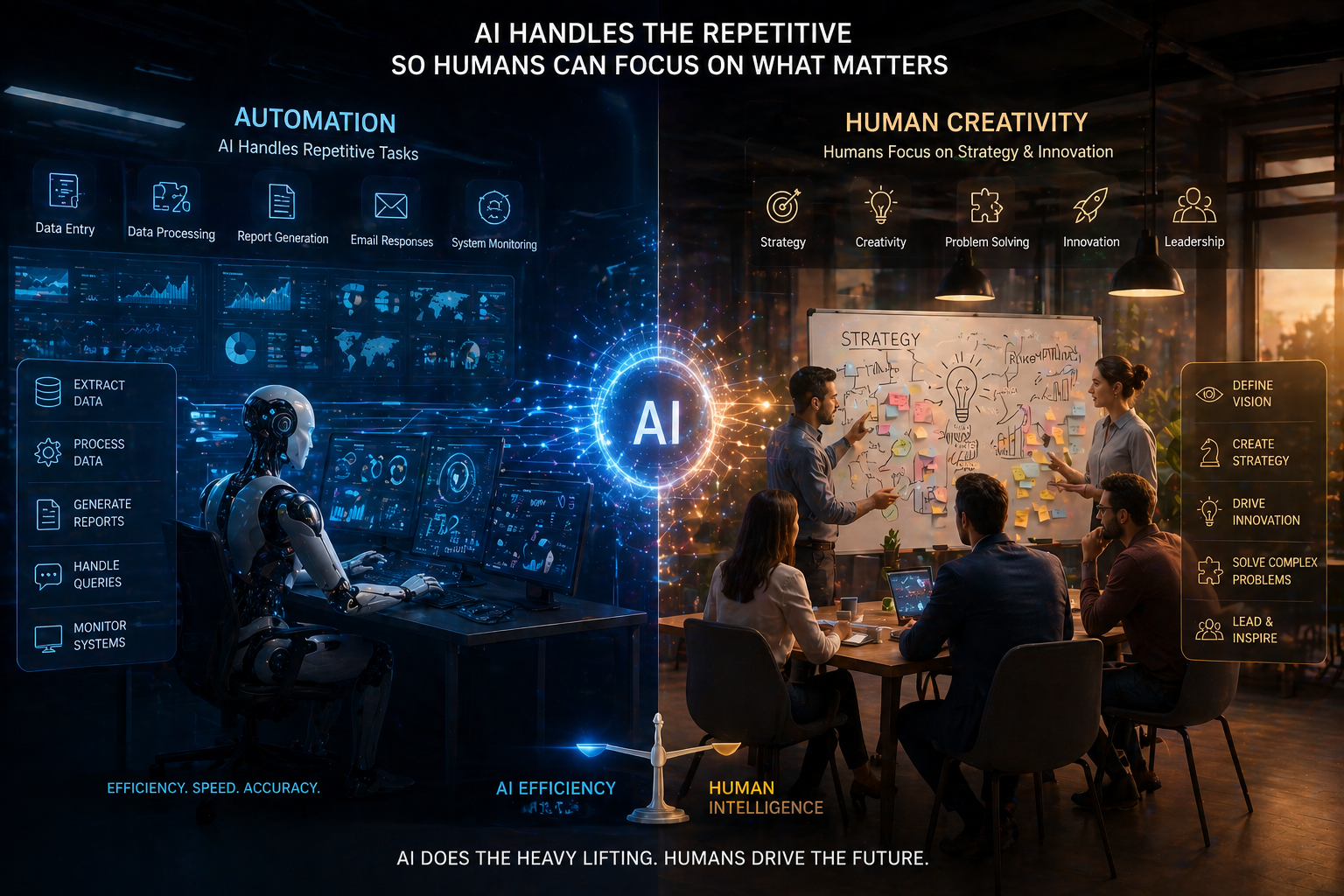 What AI Cannot (Yet) Replace — And Why This Matters – PixoraNest AI Automation