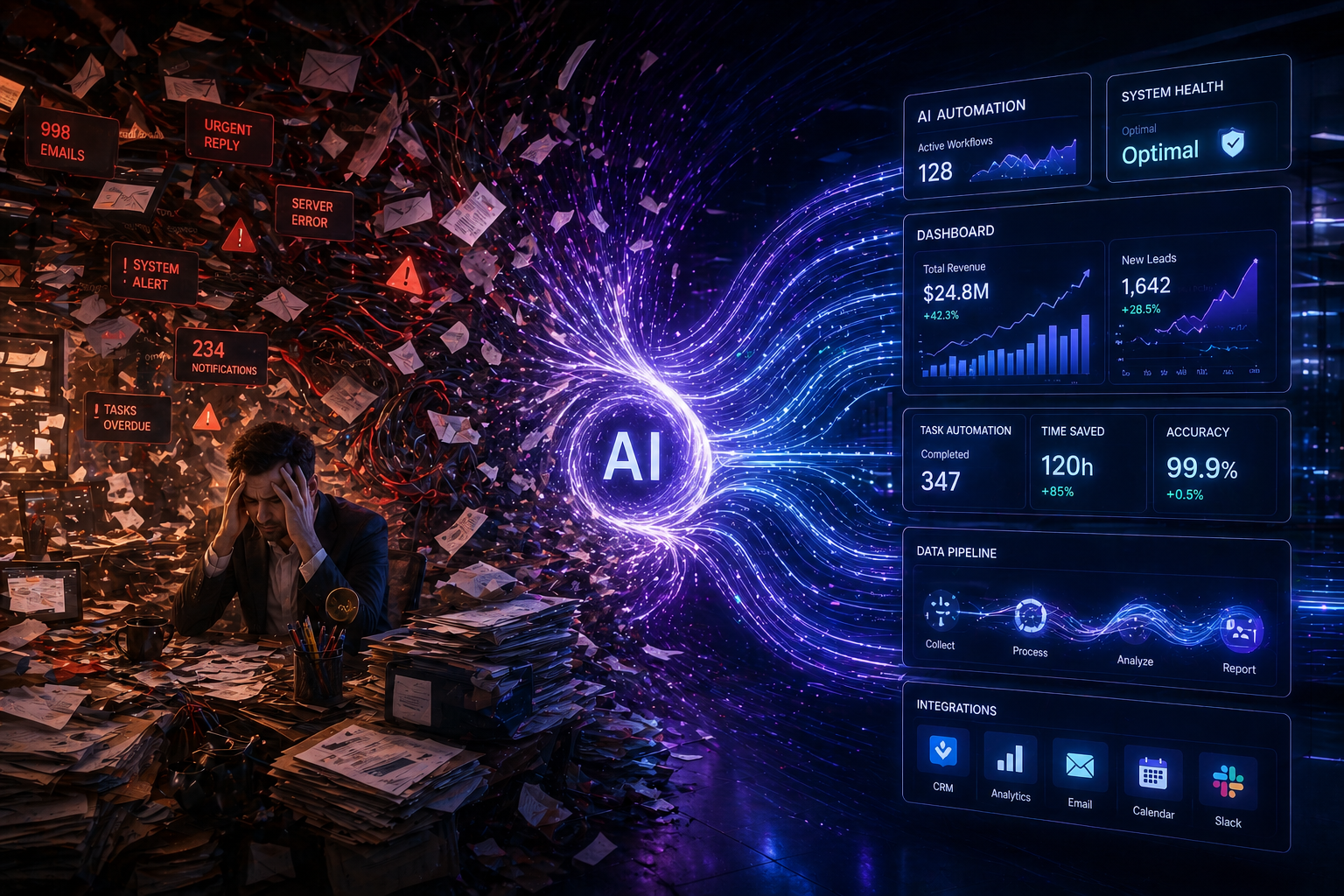How AI Can Automate Up to 70% of Your Daily Business Operations – PixoraNest AI Automation Blog