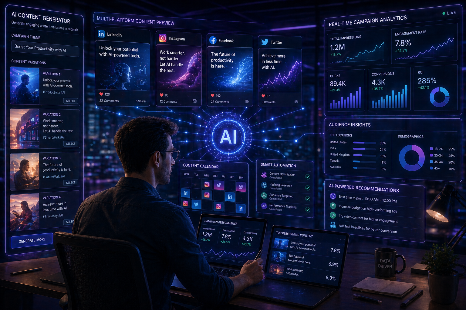 2. Marketing — 15–25% of Daily Operations – PixoraNest AI Automation